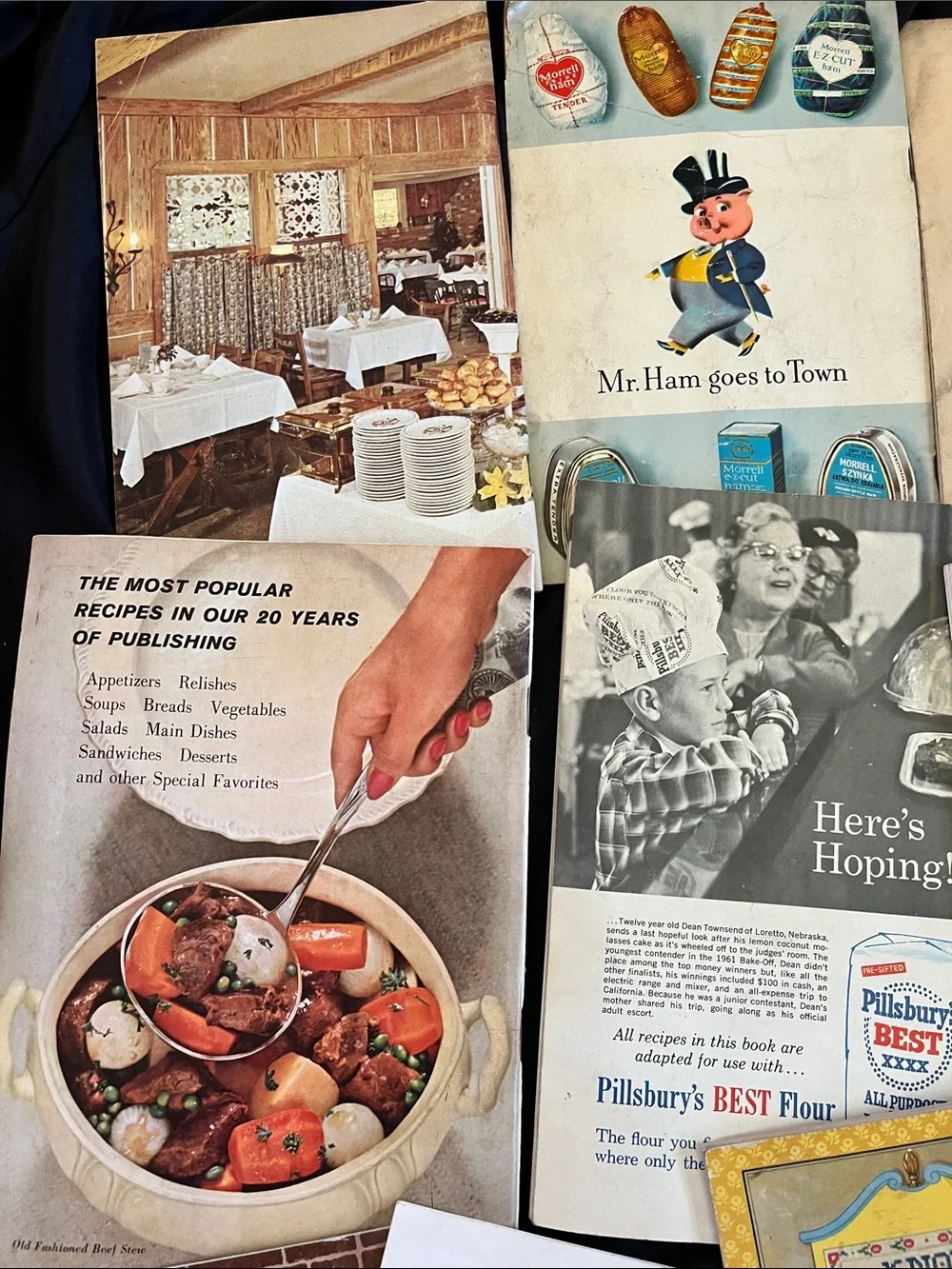 1920s~60s Lot Of 19 Recipe Booklets Cookbook Pamphlets Books Vtg MCM Advertising
